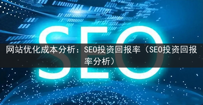 网站优化成本分析：SEO投资回报率（SEO投资回报率分析）